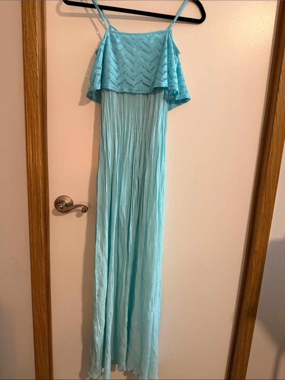 just be Aqua Blue Layered Dress - Picture 5 of 6